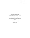 Financial Management for Nonprofit Organizations: Father Joe's Village by Anna Plaster, Karen Pretzer, Simi Rush, and Jim Stone