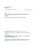 2011 National Nonprofit Employment Trends Survey by Caster Center for Nonprofit and Philanthropic Research, University of San Diego
