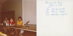 USD Nurses’ Honor Society Photograph: Research Day, June 2, 1979, Speakers: Dr. Davis, Dr. Reif, and Dr. Walker by Sigma Theta Tau. Zeta Mu Chapter (University of San Diego)