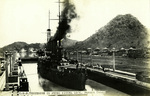 Panama – U.S.S. Tennessee in Pedro Miguel Lock, Panama Canal