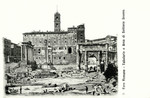 Italy – Rome – Foro Romano – Tabulario e Arco di Settimio Severo