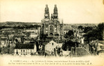 France – Tours – La Cathédrale St-Gatien – La Tour Nord d'une Hauteur de 70 Mètres – La Tour Sud de 69 Mètres et la Partie Est de la Ville