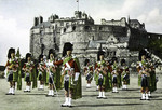 Scotland – Edinburgh – Highland Pipers at Edinburgh Castle
