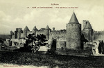 France – Carcassonne – Cité de Carcassonne – Vue Générale du Sud-Est