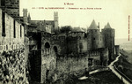 France – Carcassonne – Cité de Carcassonne – Ensemble de la Porte d'Aude