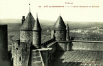 France – Carcassonne – Cité de Carcassonne – Les Tours du Moulin et de Mipadre