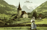 Switzerland – Frutigen – Kirche – Doldenhorn und Altels
