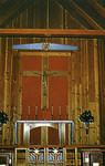 California – Wrightwood, interior of the Chapel of Our Lady of the Stars, Sisters of Social Service