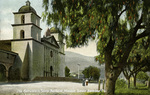 California – The Entrance to Santa Barbara Mission, Santa Barbara