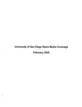 University of San Diego News Print Media Coverage 2005.02
