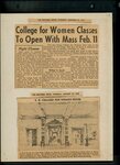 University of San Diego News Print Media Coverage 1952 by University of San Diego Office of Public Affairs