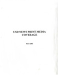 University of San Diego News Print Media Coverage 2001.05